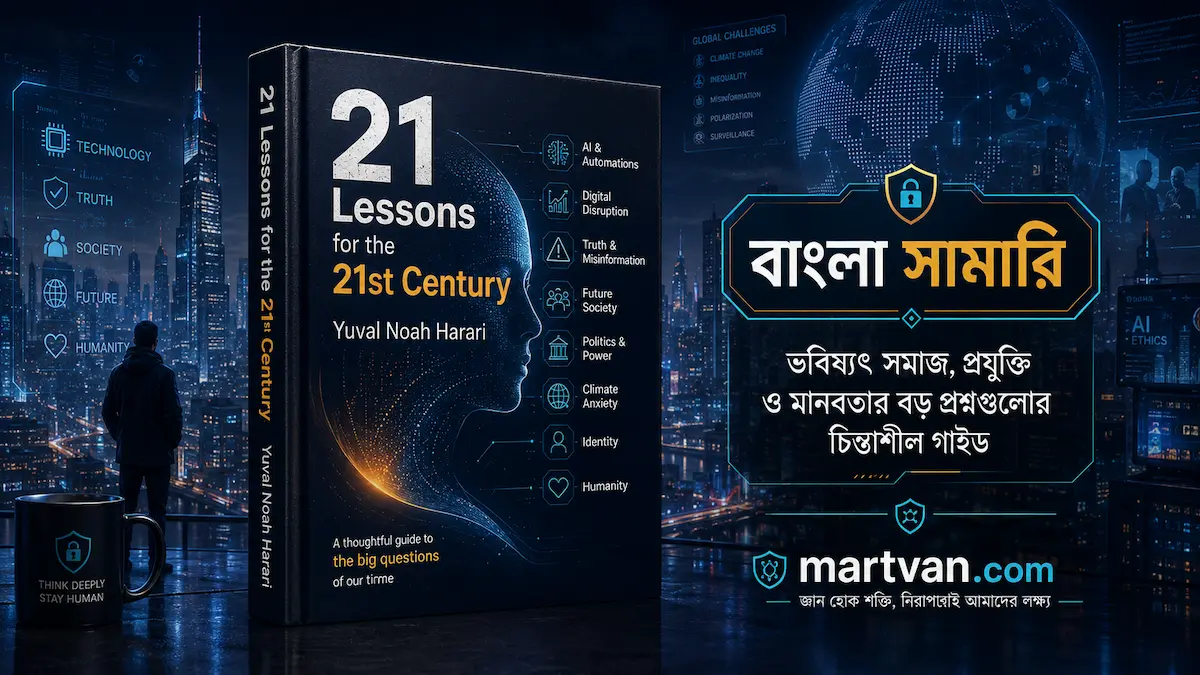 21 Lessons for 21st Century Book Cover for Bangla Summary