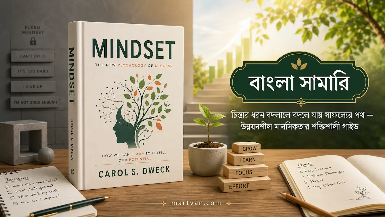 Mindset বাংলা সামারি — Growth Mindset ও Fixed Mindset শেখার গাইড