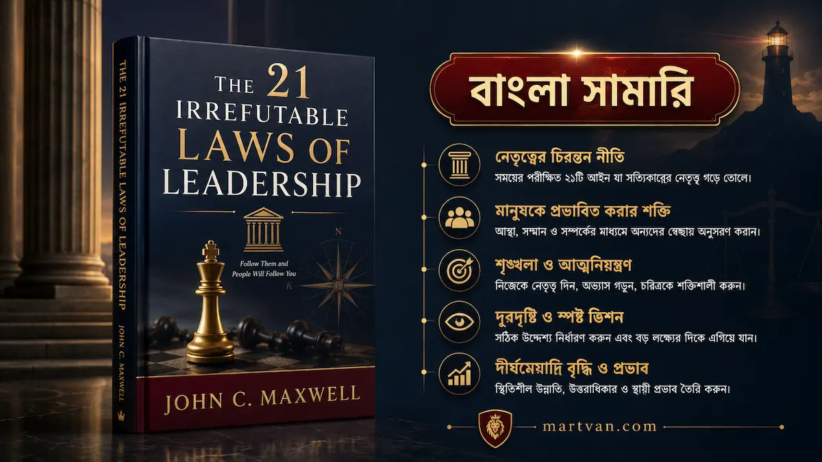 21 Irrefutable Rules of Leadeship Book Cover for Bangla Summary