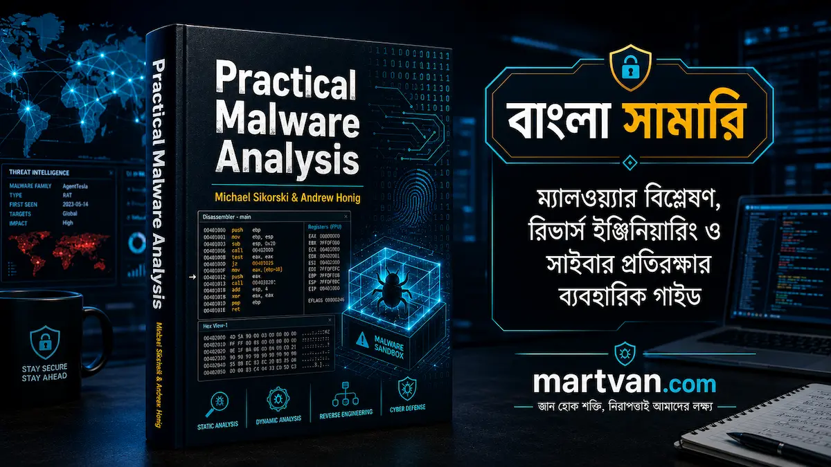Pactical Malware Analysis Book Cover for Bangla Summary
