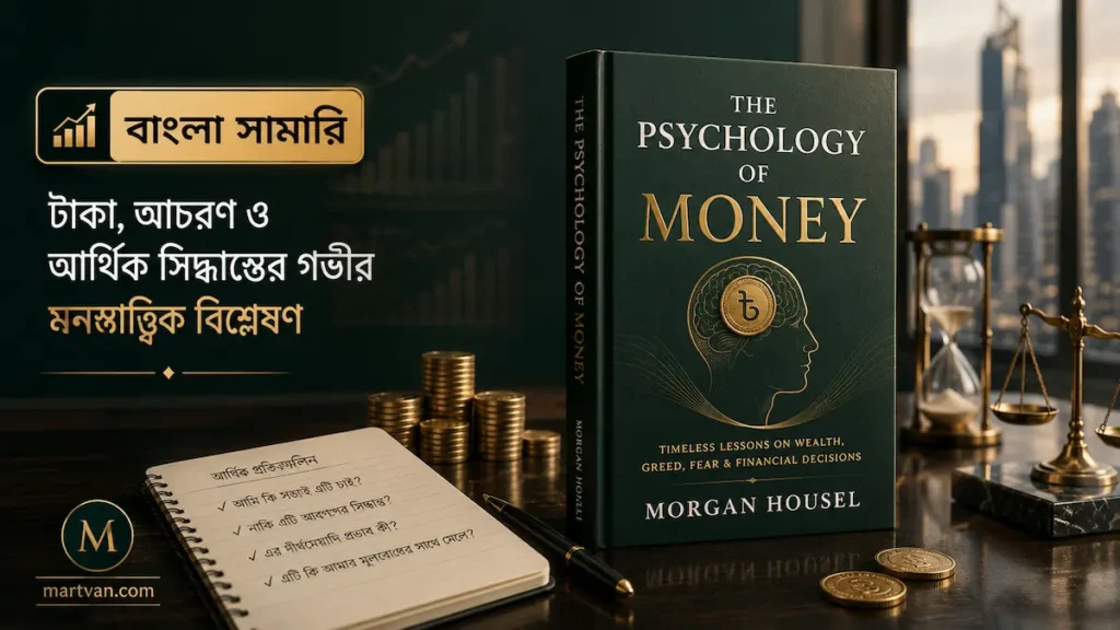 The psychology of money book cover for Bangla summary