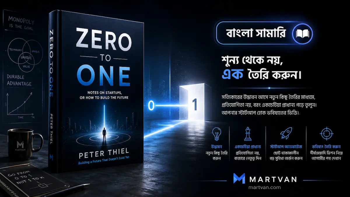 Zero to One Book Cover for Bangla Summary
