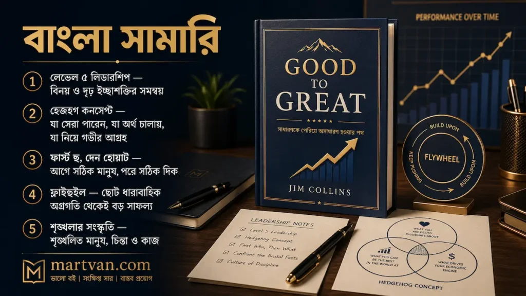 Good to Great বাংলা সামারি — ভালো থেকে মহান হওয়ার ব্যবসায়িক কৌশল