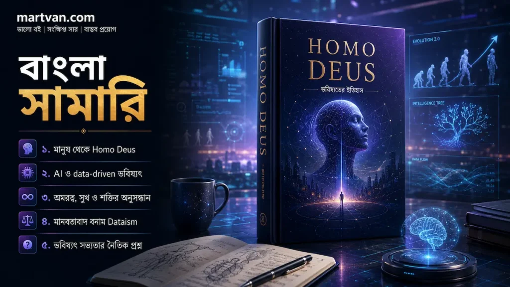 Homo Deus বাংলা সামারি — AI, ডেটাবাদ ও মানবজাতির ভবিষ্যৎ নিয়ে Yuval Noah Harari-এর বিশ্লেষণ