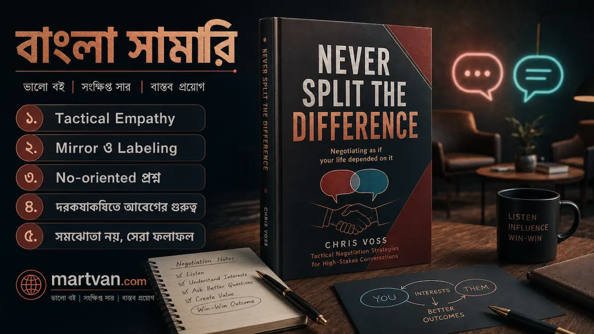 Never Split the Difference বাংলা সামারি — Chris Voss-এর FBI আলোচনার কৌশল