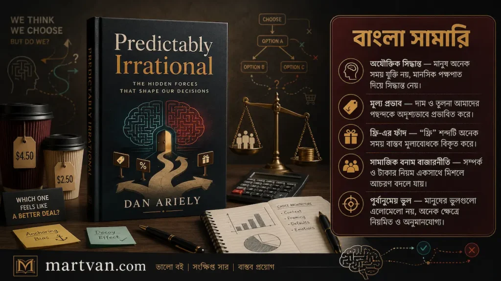 Predictably Irrational বাংলা সামারি — মানুষের অযৌক্তিক সিদ্ধান্তের বিজ্ঞান ও Anchoring Effect