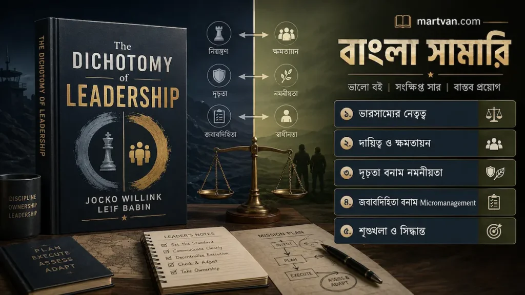 The Dichotomy of Leadership বাংলা সামারি — ভারসাম্যপূর্ণ নেতৃত্ব, দায়িত্ব ও ক্ষমতায়ন