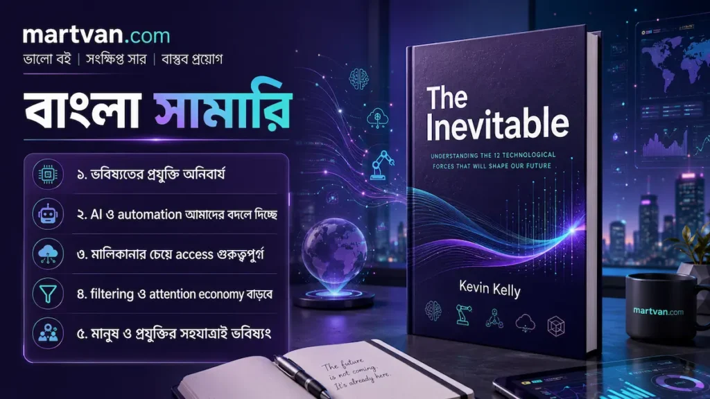 The Inevitable বাংলা সামারি — ভবিষ্যৎ প্রযুক্তি, AI ও ডিজিটাল রূপান্তরের প্রতীকী উপস্থাপন