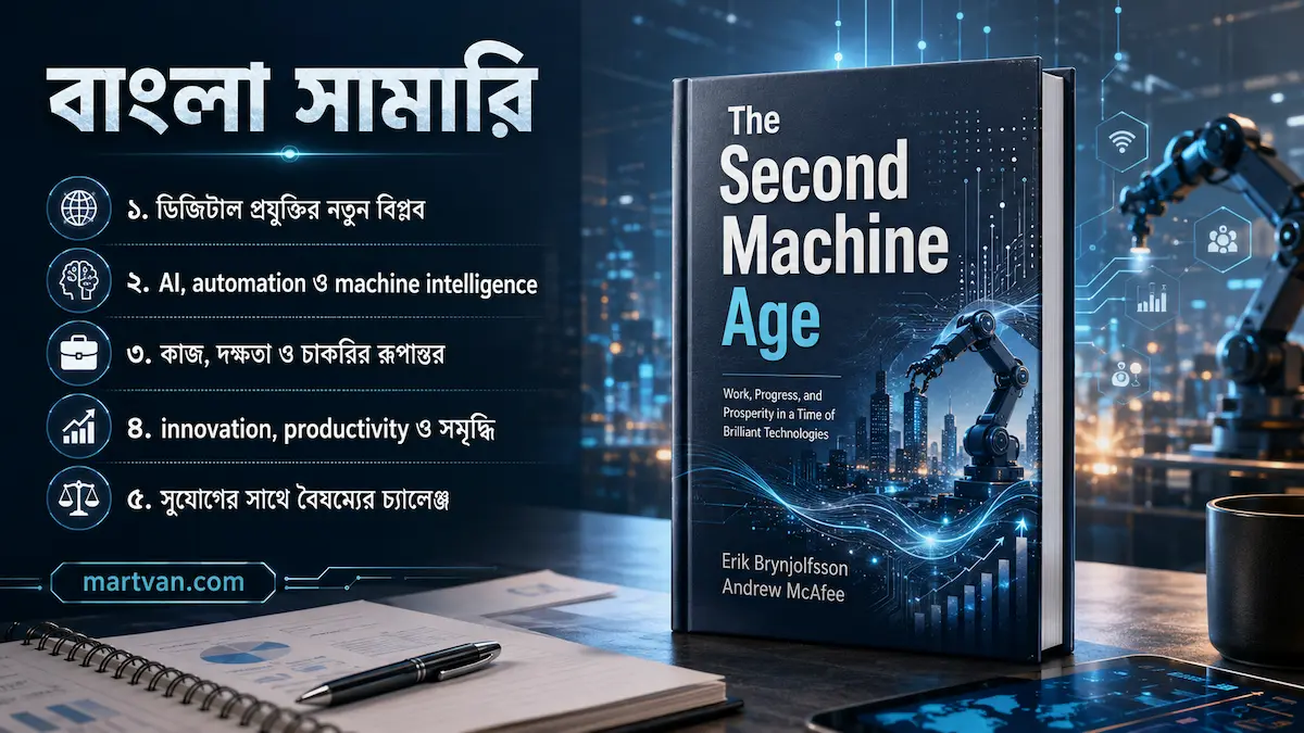 The Second Machine Age বাংলা সামারি — প্রযুক্তি ও অটোমেশনের নতুন যুগ