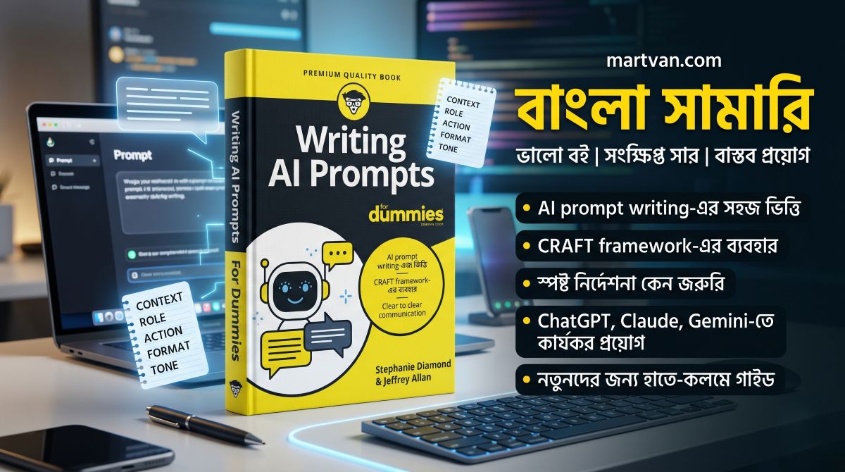 Writing AI Prompts For Dummies বাংলা সামারি — AI প্রম্পট লেখার সহজ গাইড